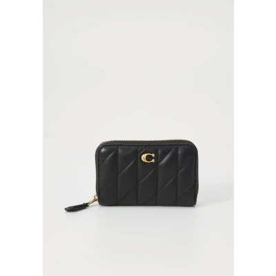 Afbeelding van Coach Essential Small ZIP Around CARD CASE Portemonnee, Dames, Maat: One Size, Black