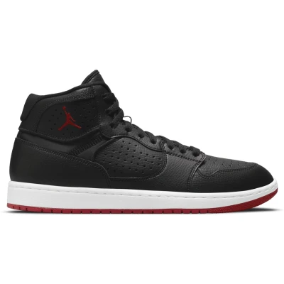Afbeelding van Jordan Access Sneakers hoog, Heren, Maat: 44, Black/red/white Leer en textiel