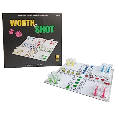Afbeelding van Amscan Game Drinking Ludo, 9917001, meerkleurig, één maat