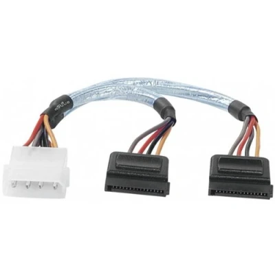 Afbeelding van Exertis Connect SATA voeding Y kabel, ca. 0,20 m, Interne kabel (PC)