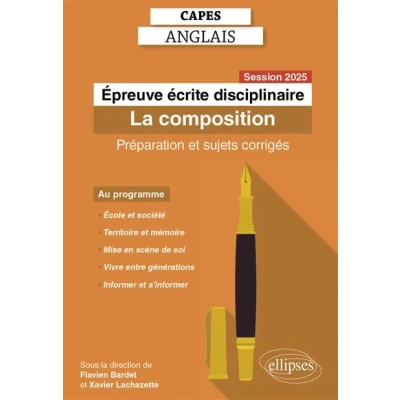 Image de CAPES Anglais 2025 Épreuve écrite disciplinaire La composition