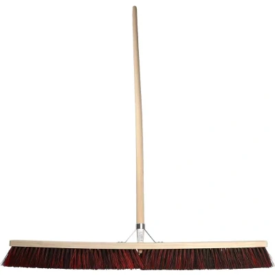 Afbeelding van Talen Tools Straatbezem Arenga/Kunststof 100 cm Ergonomisch Essenhouten steel