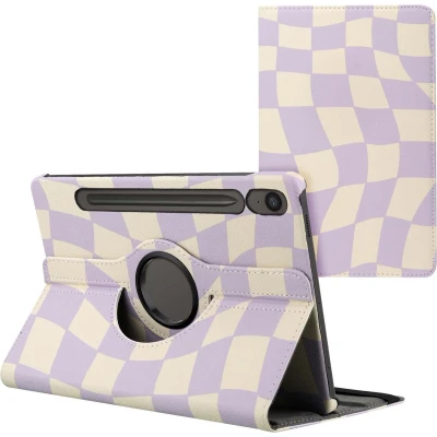 Afbeelding van iMoshion Tablet Hoes Geschikt voor Samsung Galaxy Tab S9 11.0 inch FE 360 Draaibare Design Bookcase 2.0 Meerkleurig /Dancing Cubes