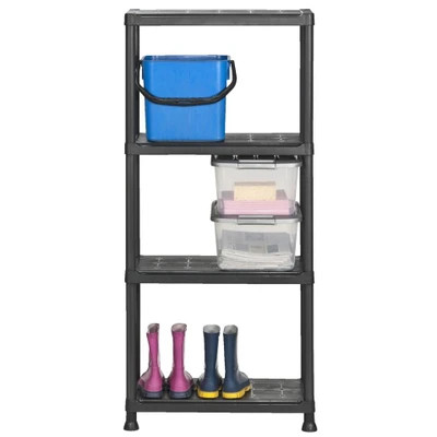 Image de Etagère Plus Shelve noire 60x30x135 cm Noir Polypropylène