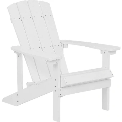 Afbeelding van Beliani ADIRONDACK Tuinstoel Wit Kunsthout