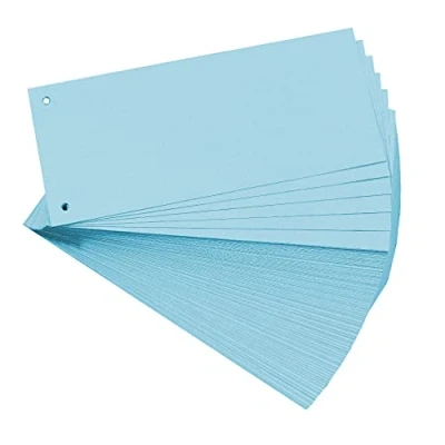 Afbeelding van Scheidingstroken 10.5 x 24 cm 100 stuks Blauw