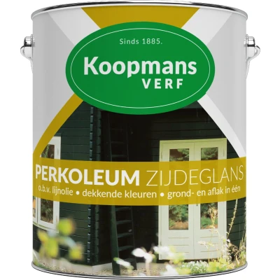 Afbeelding van Koopmans Perkoleum Zwart Zijdeglans Dekkend 2.5L kleur Beits