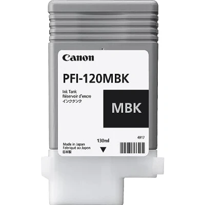 Afbeelding van Canon PFI 120MBK Inktcartridge Mat zwart