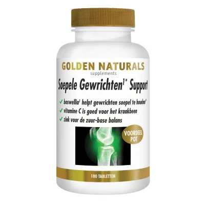 Afbeelding van Golden Naturals Soepele Gewrichten Support Tabletten 180TB