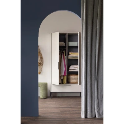 Afbeelding van WOOOD Adam 2 Deurs Kledingkast Grenen Dust 200x100x53