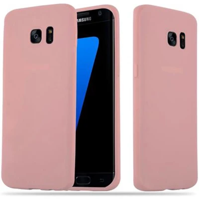 Afbeelding van Cadorabo Hoesje geschikt voor Samsung Galaxy S7 EDGE in CANDY ROZE Beschermhoes gemaakt van flexibel TPU silicone Case Cover