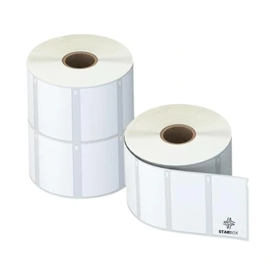 Afbeelding van STAR BOX Set van 3 etiketten compatibel met Dymo 11354, zelfklevend, 57 mm x 32 mm, LabelWriter &amp; Seiko printers, grote adreslabels 450 en 4XL (3)