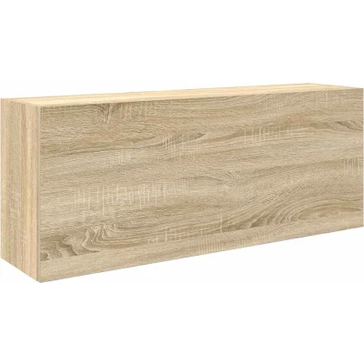 Afbeelding van Badkamerwandkast 100x25x40 cm bewerkt hout sonoma eikenkleurig