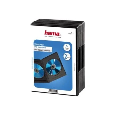 Afbeelding van Hama DVD box dubbel 5 pack zwart