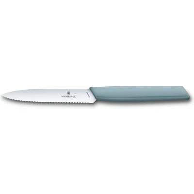 Afbeelding van Victorinox Swiss Modern Officemes 10cm Gekarteld Blauwgrijze kleur