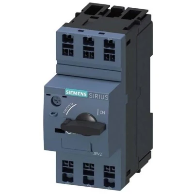 Afbeelding van Siemens 3RV2011 1HA20 Vermogensschakelaar 1 stuk(s) Instelbereik (stroomsterkte): 5.5 8 A Schakelspanning (max.): 690 V/AC (b x h d) 45 106 97 mm