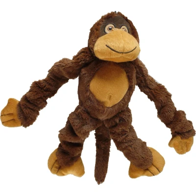 Afbeelding van Flamingo Pluche Gorilla Hondenspeelgoed 14 cm Bruin