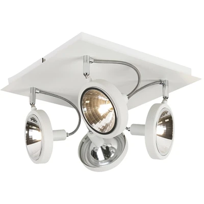 Afbeelding van QAZQA Design spot wit 4 lichts verstelbaar Nox