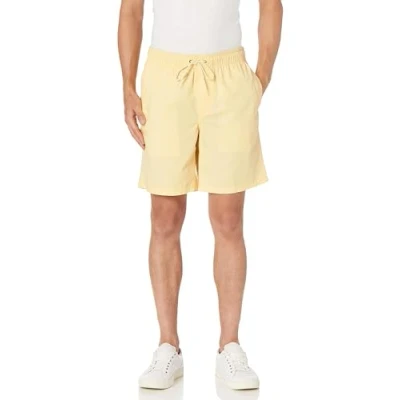 Image de Amazon Essentials Short de marche pour homme avec cordon serrage (disponible en grande taille), jaune pâle, taille L