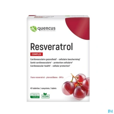 Afbeelding van Quercus Comprimés Coeur et Vaisseaux &amp; Métabolisme Resvératrol
