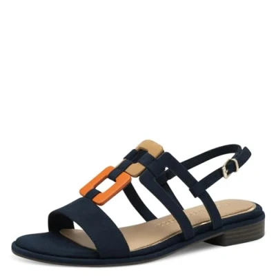 Afbeelding van Marco Tozzi Sandaal 2 28107 42 Damessandalen, Blauw, 41 EU