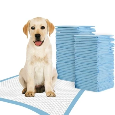Afbeelding van TBM 60 x Super Absorbent Pet Training Pads/Wegwerp Polymeer/Anti Slip/Snelle Droog Geen Lekende Pee Pads, Pack of 50, Blauw