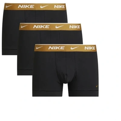 Afbeelding van Nike heren Boxershorts met logoband in 3 pack de kleur Zwart, maat: L