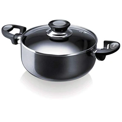 Image de Beka 13071244 Pro Induc Faitout + couvercle Revêtement en Aluminium Anthracite 24 cm