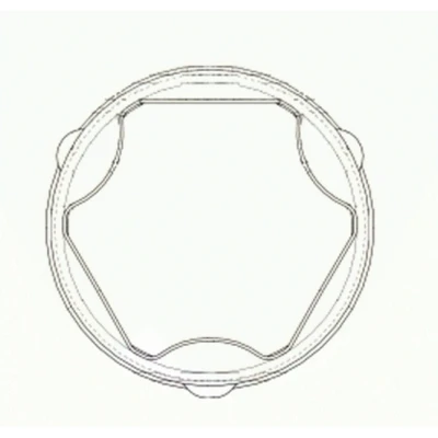 Afbeelding van SPIDAN 36458 Aandrijfashoes NBR (Nitril Butadien Kautschuk) Met schroef FORD: C Max 2, FOCUS 3 Turnier,