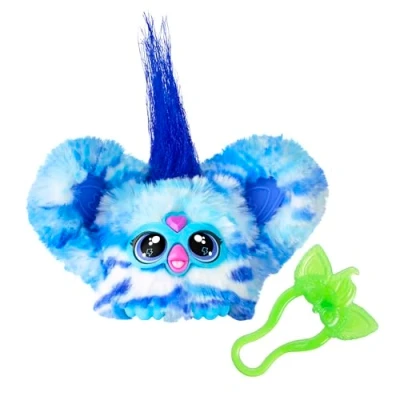 Afbeelding van Furby Furblets Ooh Koo Mini metgezel, meer dan 45 geluiden, rockmuziek en Furbish zinnen, blauw wit elektronisch pluche dier voor meisjes jongens, vanaf 6 jaar