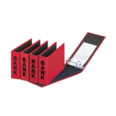 Afbeelding van Pagna ringmap (PCR) formaat 14 x 25 cm rood glans uitvoering met zwarte belettering