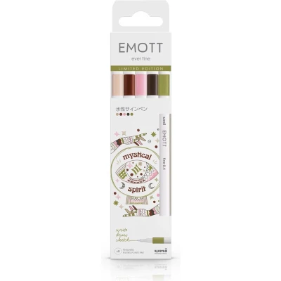 Afbeelding van Uni Emott Fineliner Set 5 stuks Mystical Spirit