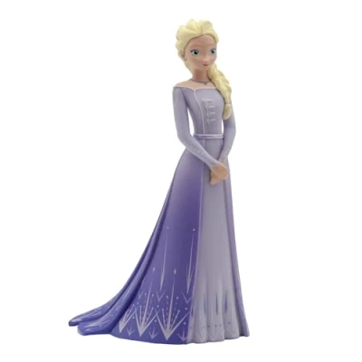 Afbeelding van Taarttopper Disney Frozen Elsa Paarse Jurk