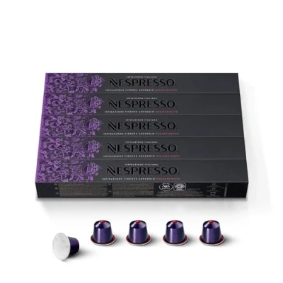 Afbeelding van Nespresso 50 originele koffiecapsules cafeïnevrij, kwaliteit &quot;Arpeggio&quot;