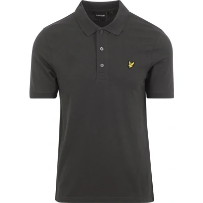 Afbeelding van Lyle &amp; Scott polo Heren slim fit grijs effen