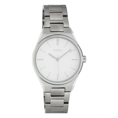 Afbeelding van OOZOO Timepieces zilverkleurige horloge met roestvrijstalen armband C10525
