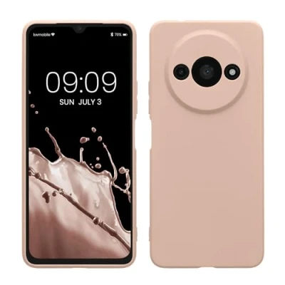 Afbeelding van kwmobile telefoonhoesje geschikt voor Xiaomi Redmi A3 Hoesje smartphone Precisie camera uitsnede In kokosmelk