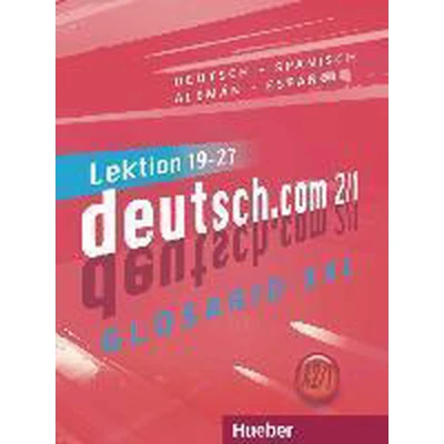 Afbeelding van deutsch.com 2/1. Glossar XXL Deutsch Spanisch Alemán Español