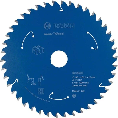 Image de BOSCH 2608644500 lame de scie circulaire E x pert pour bois scies sans fil 140 20 1.8/1.3 mm, 42T
