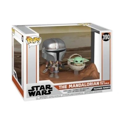 Image de Figurine Funko Pop Moment Star Wars The Mandalorian with Child