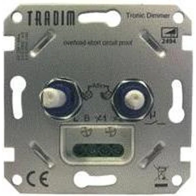 Afbeelding van Tradim Duo LED Dimmer 230V, Tronic, Fase afsnijding, 2 X 3W 100W