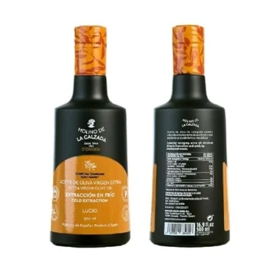 Afbeelding van Premium Extra Vierge Olijfolie, Nieuwe Oogst 2024/2025, Vroege Oogst, Koude Extractie, Lucio Variëteit, 500 ml Spaanse Olijfolie