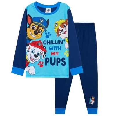 Afbeelding van Paw Patrol Pyjama voor jongens, comfortabel, 2 delig, cadeau kinderen (blauw, 3 jaar), Blauw