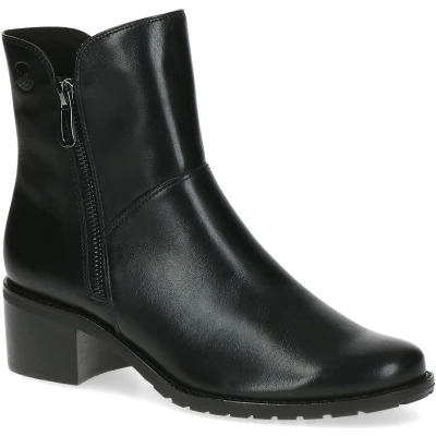 Afbeelding van Caprice Korte laarzen, Dames, Maat: 38.5, Black nappa Leer