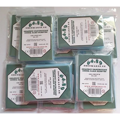Afbeelding van docsmagic.de 1.000 Perfecte bescherming Binnenkaarthoezen Transparant 63,5 x 88 10 Verpakkingen Standaardformaat 64 89