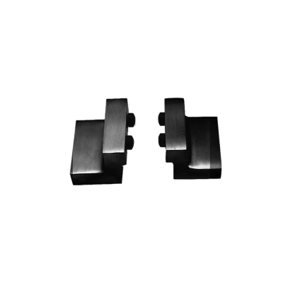 Afbeelding van Intersteel Set van 2 stoppers tbv schuifdeursysteem incl. bevestiging mat zwart