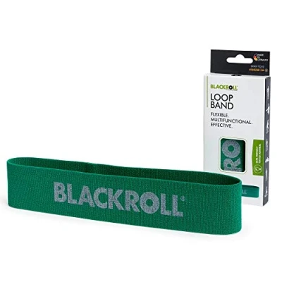 Afbeelding van BLACKROLL® LOOP BAND, weerstandsband van natuurlijke stof, elastische band met gemiddelde weerstand voor sport en training, 32 cm, groen