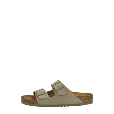 Afbeelding van Birkenstock Arizona BF Regular Unisex Muiltjes, Maat: 48, Faded khaki Hoogwaardig imitatieleer