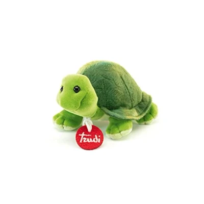Afbeelding van Trudi Trudini knuffel Schildpad 13 cm Hoge kwaliteit pluche Knuffeldier voor jongens en meisjes Oranje 13x8x14 maat XS