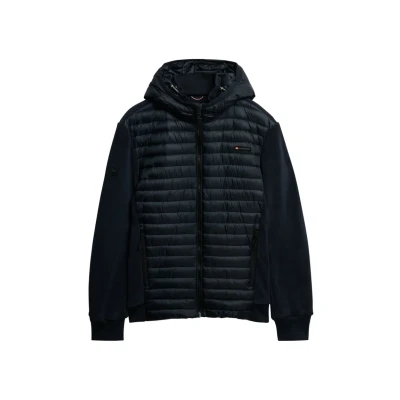 Afbeelding van Superdry Hooded Storm Hybrid Jas, Heren, Maat: Large, Eclipse navy